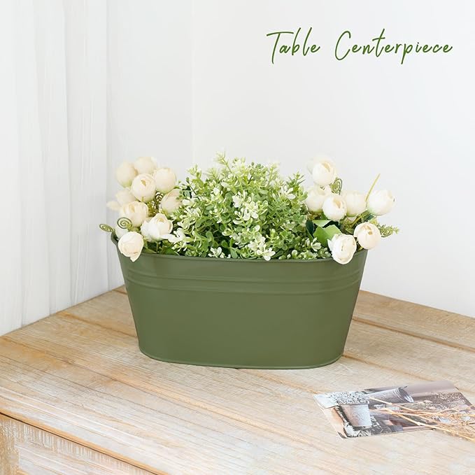 Dahey 10.5 Inch Metal Iron Hanging Flower Pots - Image 6