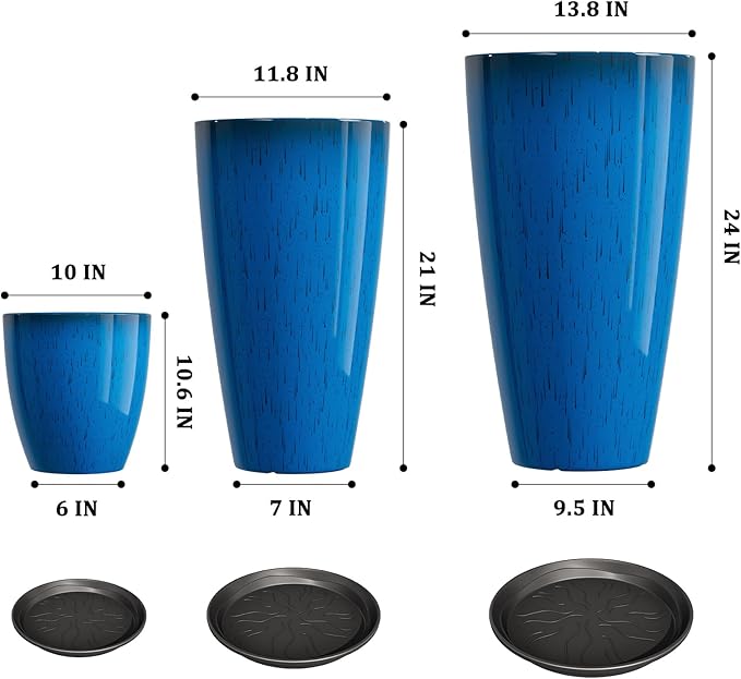 QCQHDU 24, 11 inch Large Planters - Image 3