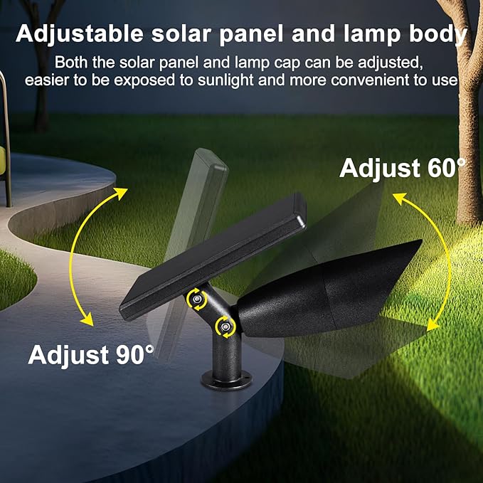 Boajuna Solar Spot Light Outdoor, Solar Landscape Spotlight Waterproof Security - Image 3