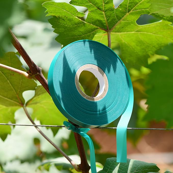 2 Pcs 150 Feet x 1/2" Wide Stretch Tie Tape Green Plant Garden Tie, Garden - Image 7