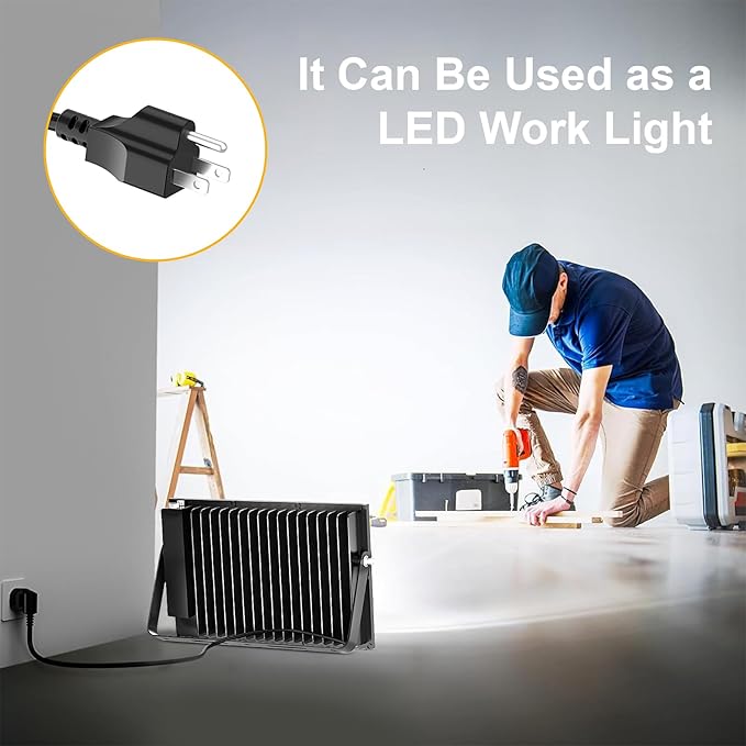 Onforu 200W Flood Lights Outdoor, 19000lm Bright LED Work Light - Image 5