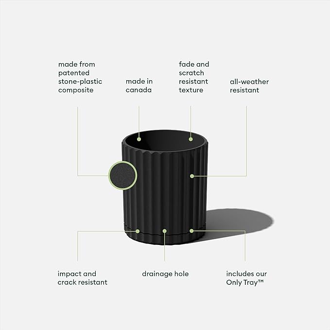 Veradek Demi Series Demi 6" Planter w/Tray - Image 2