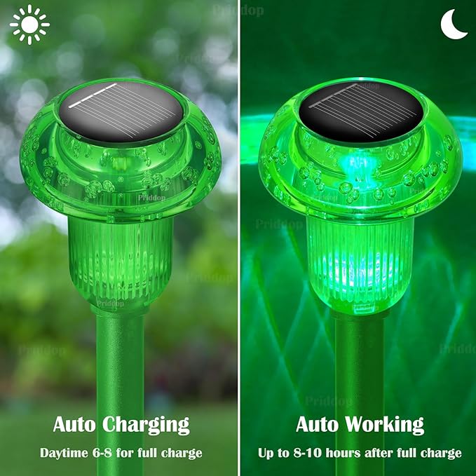 St Patricks Day Decorations Solar Lights Outdoor Pathway Waterproof 8 Pack - Image 3