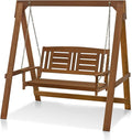 Furinno TIOMAN Porch Swing, Outdoor Hanging Wooden Swing by Furinno-FitsYourSpaceFitsYourBudget