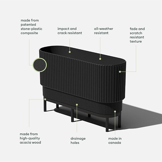 Veradek Demi Series Raised Long Planter - Image 3