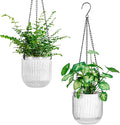 Melphoe 2 Pack Self Watering Hanging Planters Indoor Flower Pots, 5.3 Inch by Melphoe