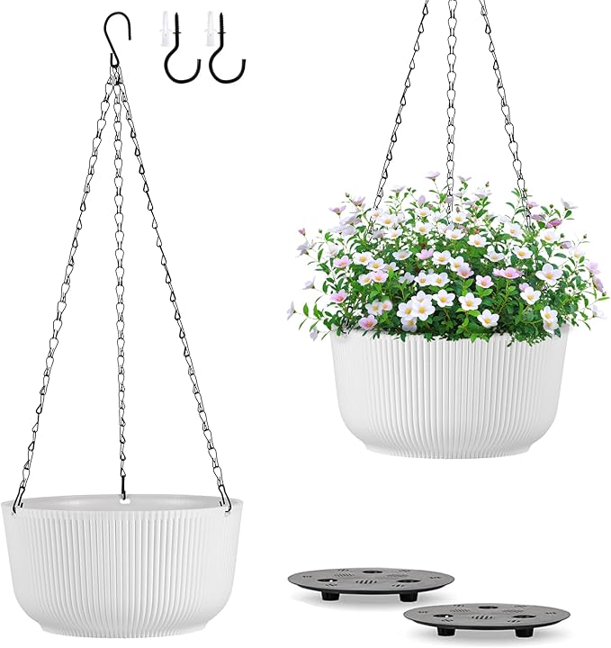 11.2 Inch Hanging Planters for Outdoor Indoor Plants by Unknown