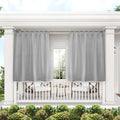 Exclusive Home Cabana Solid Indoor/Outdoor Light Filtering Hook-and-Loop Tab by TownCountryLiving
