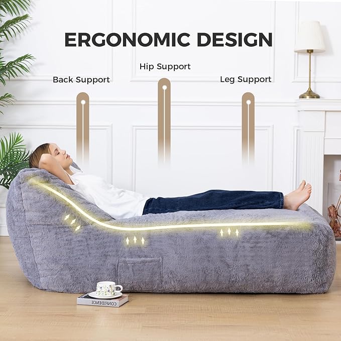 Giant Bean Bag Lounger Chair for Adults - Image 5