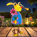 Garden Decor Dog Solar Statues, Unique Garden Statues Dog by yulloyello