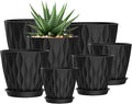 4/4.5/5/5.5/6/6.5/7 Inch Plant Pots, 7 Pack Flower Pots by SQKH
