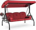HOMREST 3 Seat Outdoor Porch Swing by HOMREST