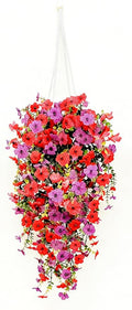 Artificial Flowers for Outdoors Fake Hanging Plants by Comtelek