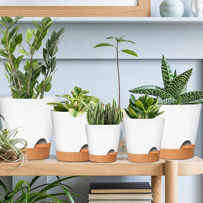 GARDIFE Plant Pots 7/6.5/6/5.5/5 Inch Self Watering Planters - Image 7