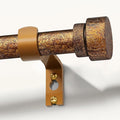 Retro Gold Curtain Rods for Windows 28 to 48 Inches Adjustable Length Heavy by Unknown