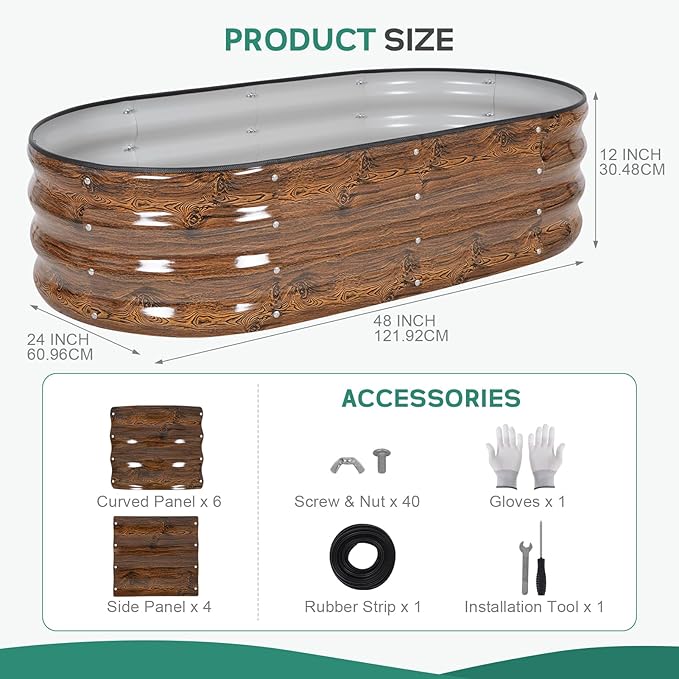 Galvanized Raised Garden Bed - Image 2