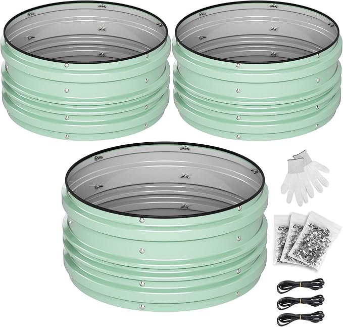 WORKPRO 3Pcs 2x2x1ft Galvanized Raised Garden Bed Set, Rust & Corrosion - Image 8