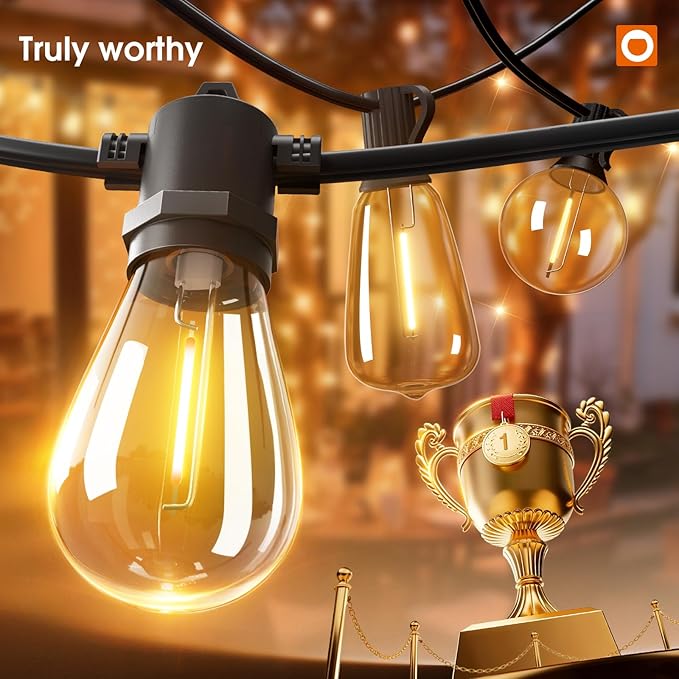 addlon 100FT LED Outdoor String Lights - Image 4