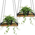 Plant Hanger Indoor, 11.8" Wooden Hanging Plant Holder by Lilybud--lily