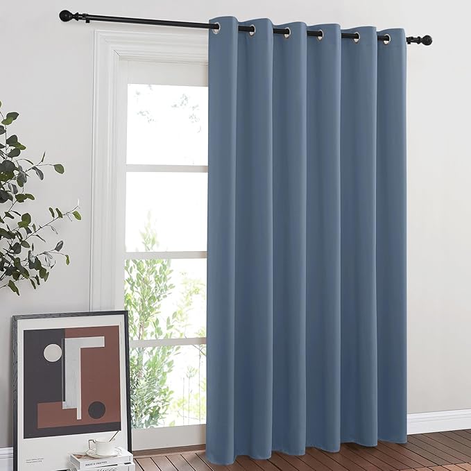 NICETOWN Blackout Stone Blue Curtain by NICETOWN