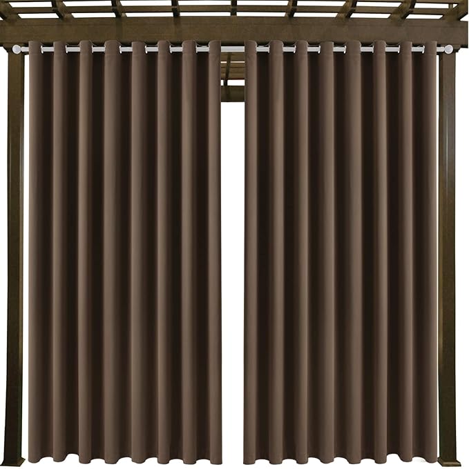 Outdoor Patio Curtain Waterproof Darkening Thermal Insulated Indoor Curtains - Image 9