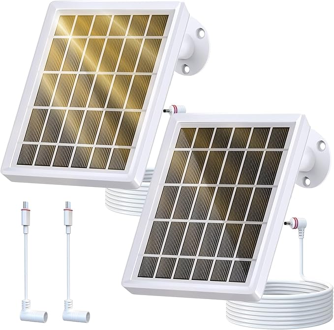 Solar Panel Charger for Ring Camera，Spotlight Cam Plus/Pro and Stick Up Cam by Loqdivr