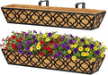 Y&M 30 inch Window Planter Box 2Pcs Iron Window Deck Railing Planter by YM