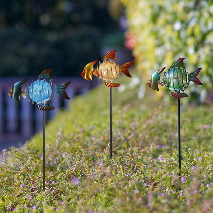 Outdoor Garden Solar Lights, Fish Outdoor Figurine Lights - Image 8