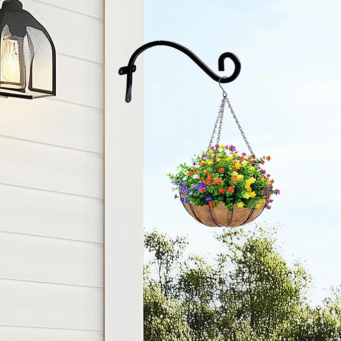 Hourleey 2 Pack Plant Hanger Outdoor, 8 Inch Heavy-Duty Hanging Plant Hook - Image 3