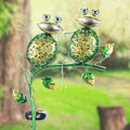 Bshine Outdoor Solar Garden Decorative Frog Lights, Waterproof LED Metal Stake by Bshine