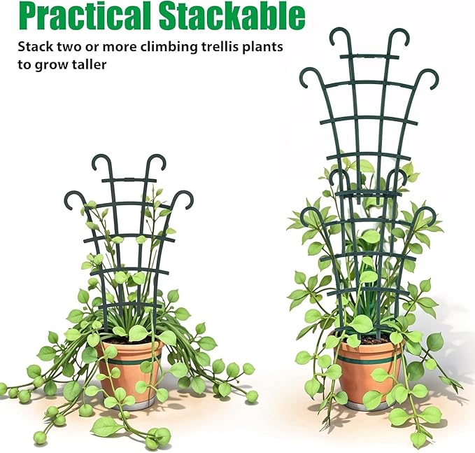 4 Pcs Small Trellis for Potted Plants Plant Trellis Indoor Trellis for Potted - Image 3