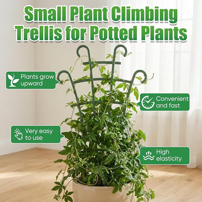 Plant Support Stakes, Stackable Plant Trellis - Image 4
