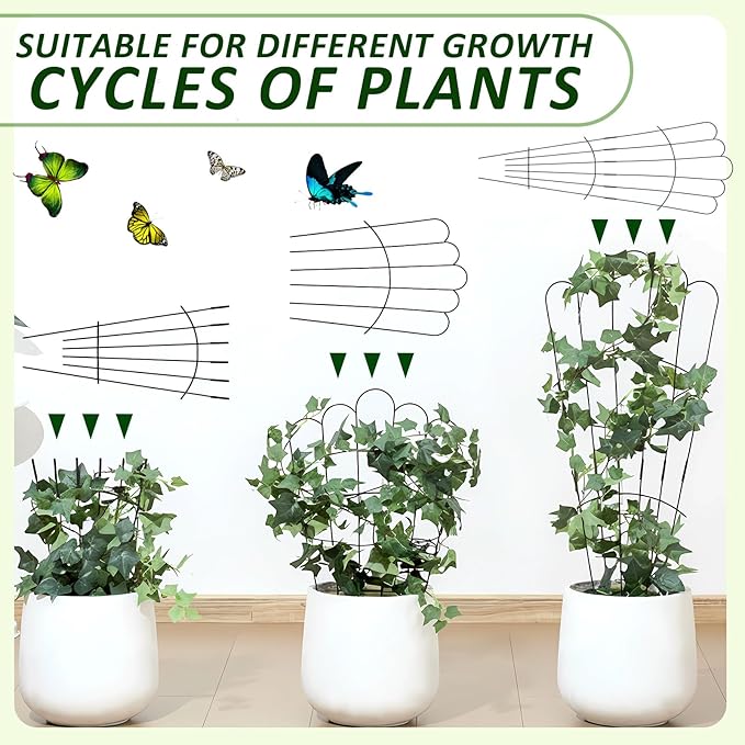 LEIFIDE 2 Pcs 33in Plant Trellis - Image 6