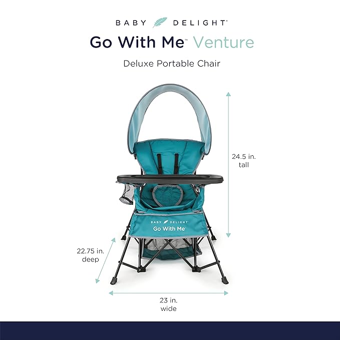 Baby Delight Go with Me Venture Portable Chair | Indoor and Outdoor | Sun - Image 3