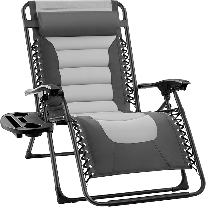 Best Choice Products Oversized Padded Zero Gravity Chair, Folding Outdoor Patio by BestChoiceProducts