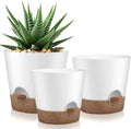 Indoor Outdoor Plant Pots- Self Watering Planters by AFamilyofGardenLovers