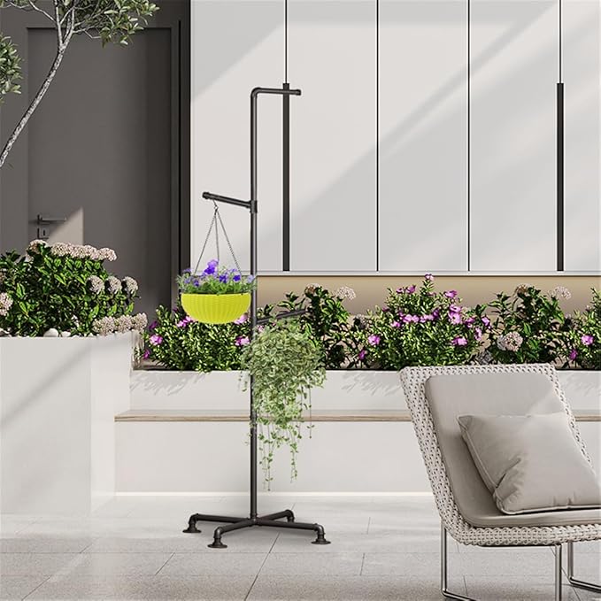 Plant Hanger Indoor, Corner Hanging Plant Stand, Heavy Duty Metal Hanging Plant - Image 5