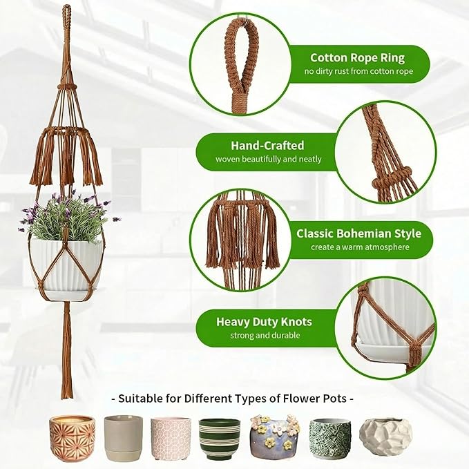 Macrame Plant Hangers - Image 2