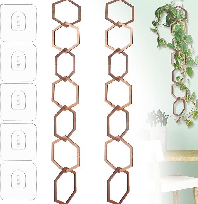 18Pcs Chain Trellis for Climbing Plants, Indoor&Outdoor Garden Wall Trellis by CIXICM