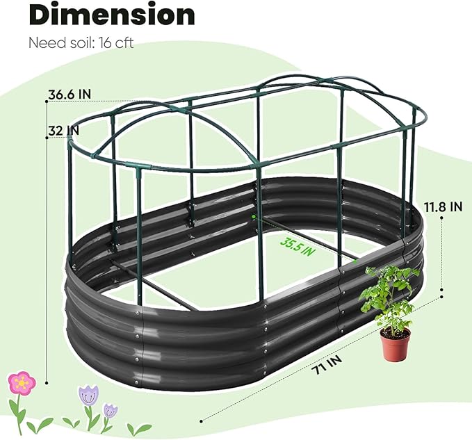 KING BIRD Raised Garden Bed - Image 6