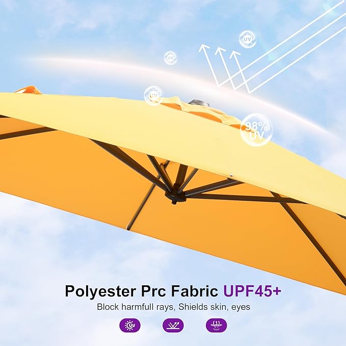 PURPLE LEAF 8' X 8' Patio Umbrella - Image 8