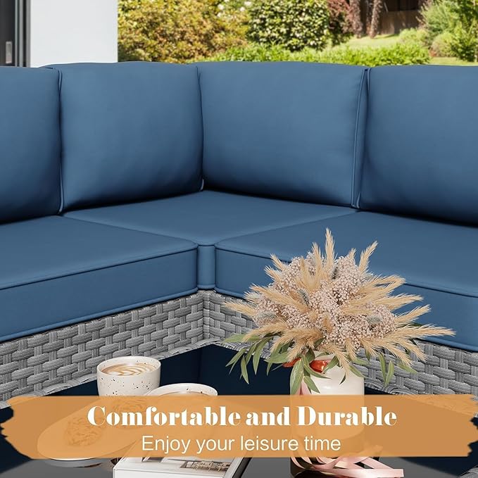 JAMFLY Patio Furniture Sets, 6-Piece Outdoor Patio Furniture - Image 6