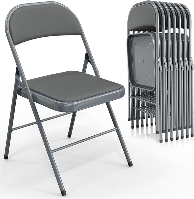 VINGLI 8 Pack Folding Chairs by VINGLI