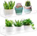 2-Pack 15 Inch Acrylic Window Boxes Plant Shelves, by Skewo