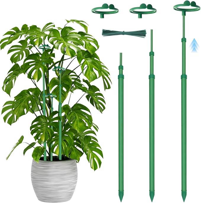 Telescoping Plant Stakes, Plant Sticks Support Tall by Stroller