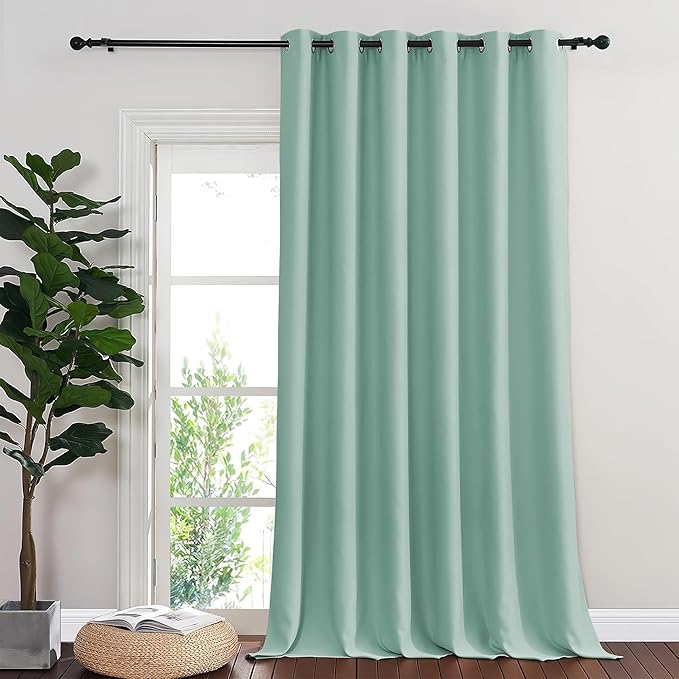 NICETOWN Blackout Sliding Glass Door Curtains, Room Darkening Thermal Insulated by NICETOWN