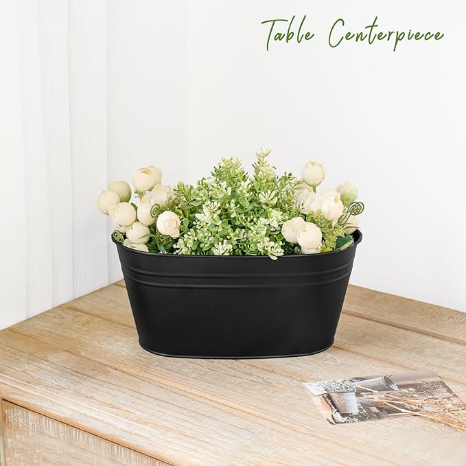 Dahey 10.5 Inch Metal Iron Hanging Flower Pots - Image 7