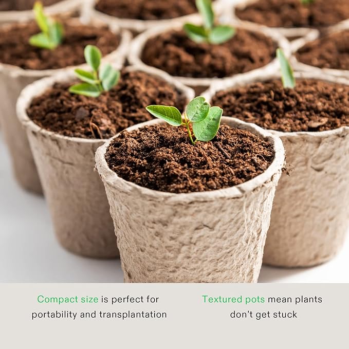 VIVOSUN Peat Pots, 30 Packs 3.15-Inch Seed Starting Pots - Image 3
