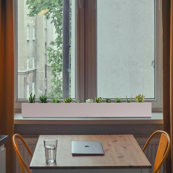 Window Sill Planter Box Trough Rectangle Planter Long Window Planters Modern - Image 9