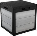 Keter Denali 30 Gallon Resin Outdoor Storage Box and Patio Furniture Side Table by Keter